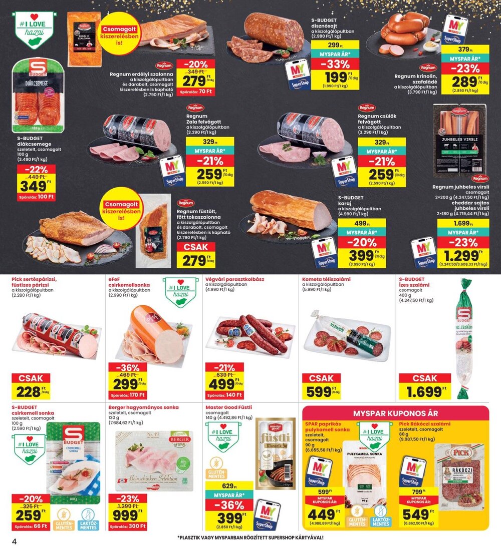 Interspar akciós újság 2026.09.24-től - 4. oldal.