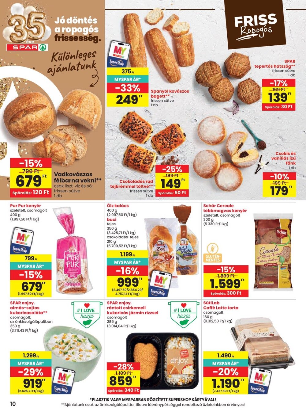 Spar akciós újság 2026.09.24-től - 10. oldal.
