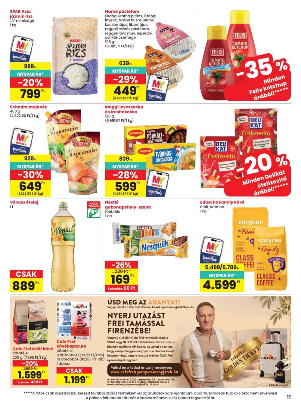 Spar akciós újság 2026.09.24-től - 11. oldal.