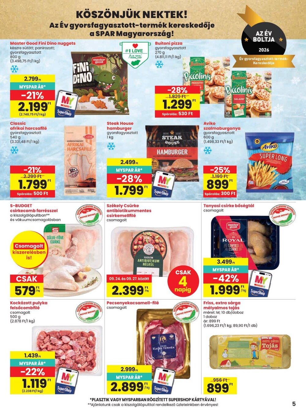 Spar akciós újság 2026.09.24-től - 5. oldal.