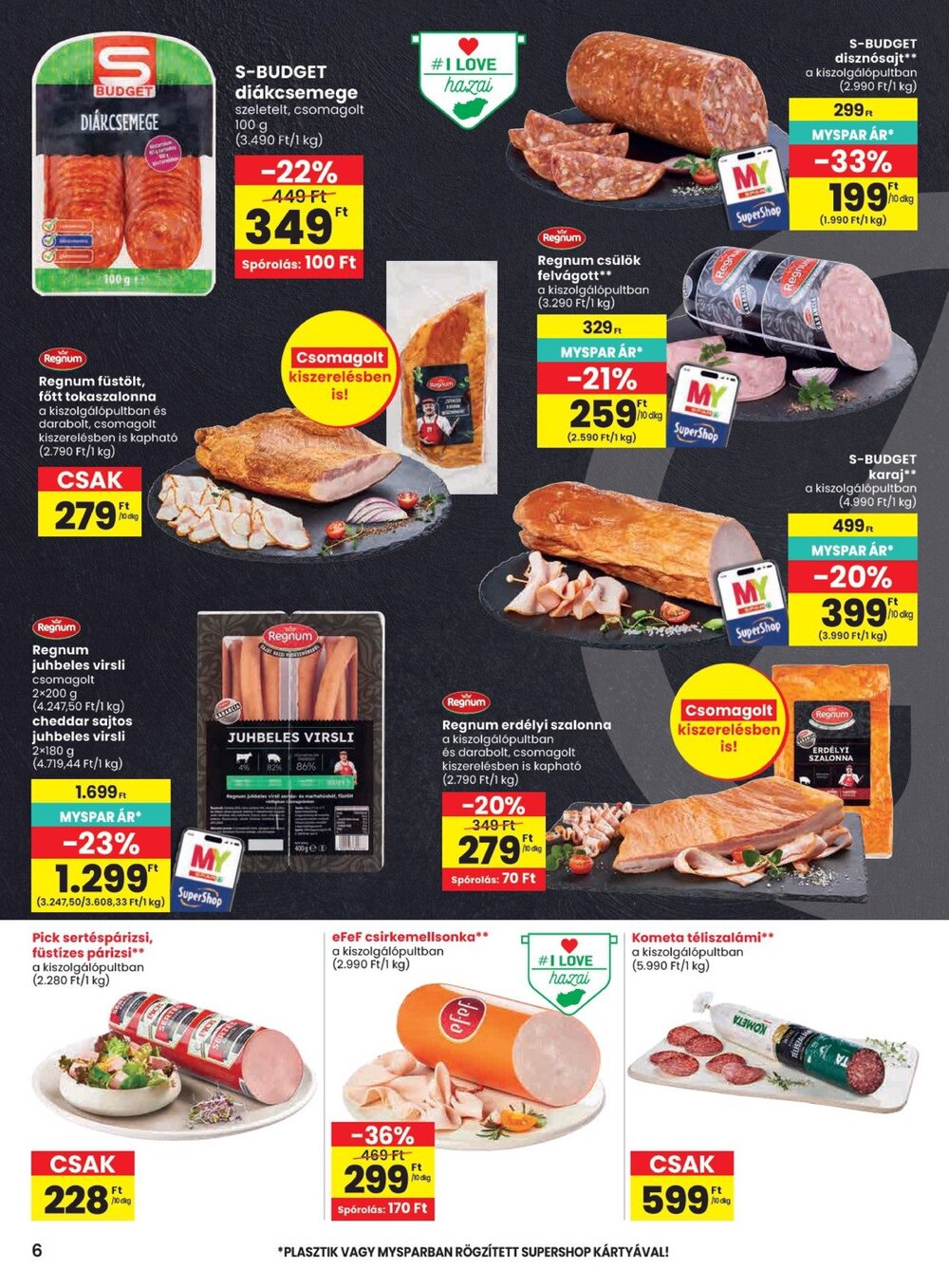 Spar akciós újság 2026.09.24-től - 6. oldal.