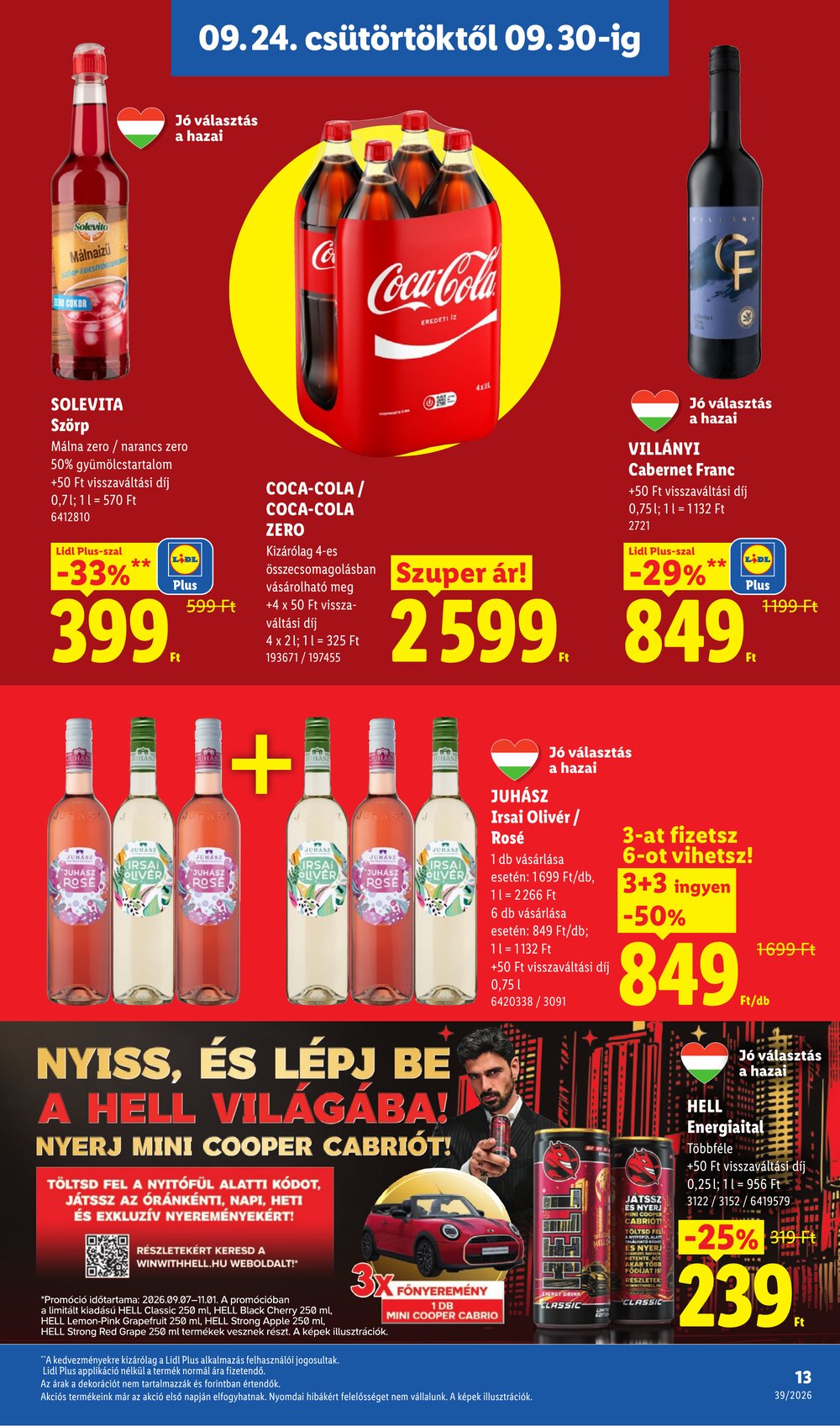 Lidl akciós újság 2026.09.24-től - 13. oldal.