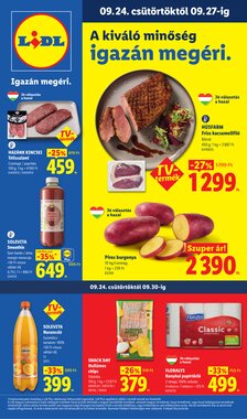 Lidl akciós újság 2026.09.24-től