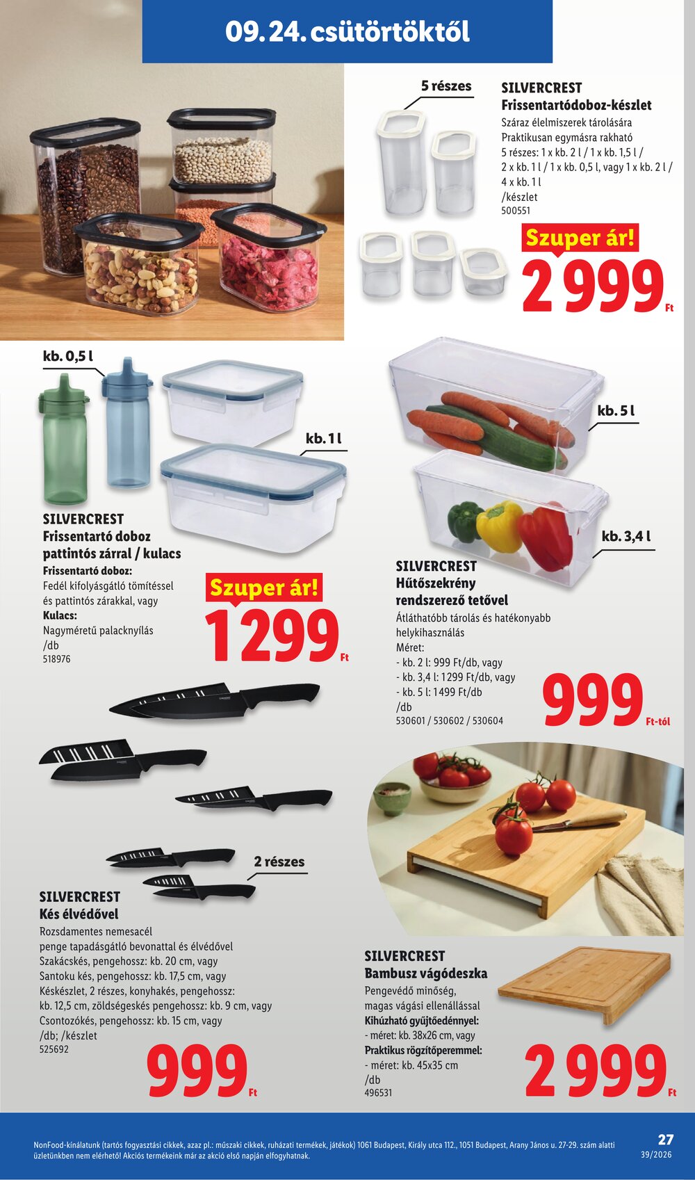 Lidl akciós újság 2026.09.24-től - 27. oldal.
