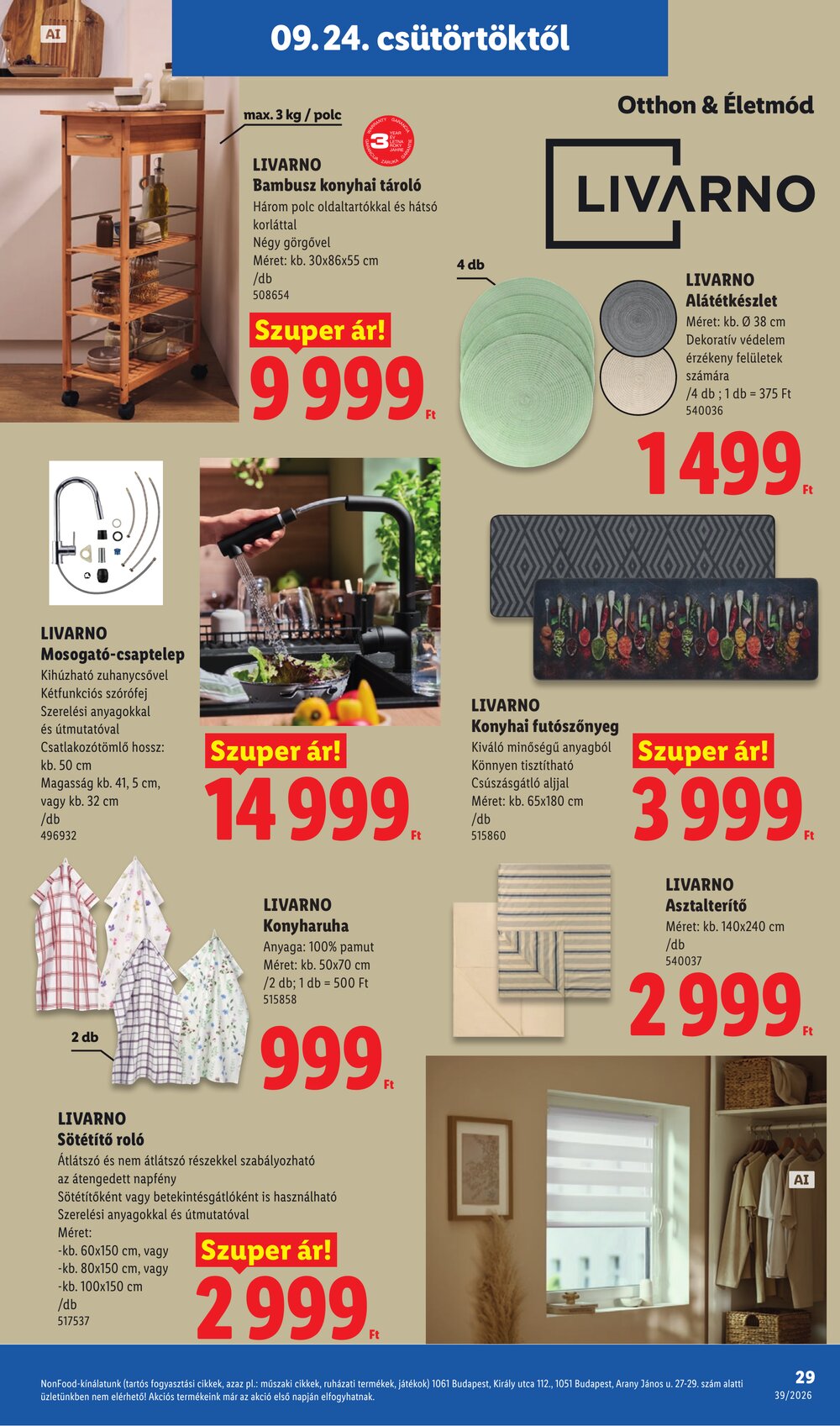 Lidl akciós újság 2026.09.24-től - 29. oldal.