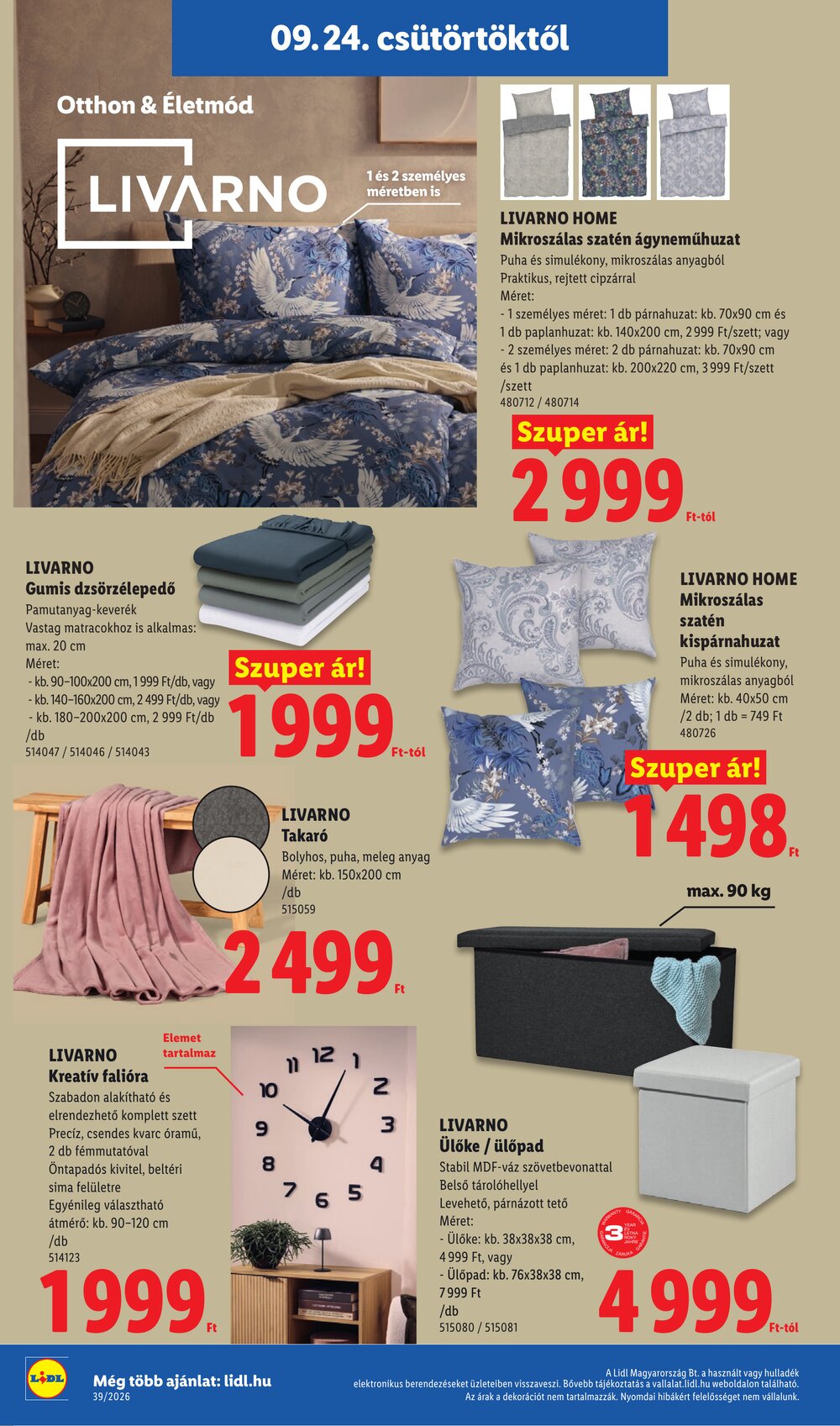 Lidl akciós újság 2026.09.24-től - 30. oldal.