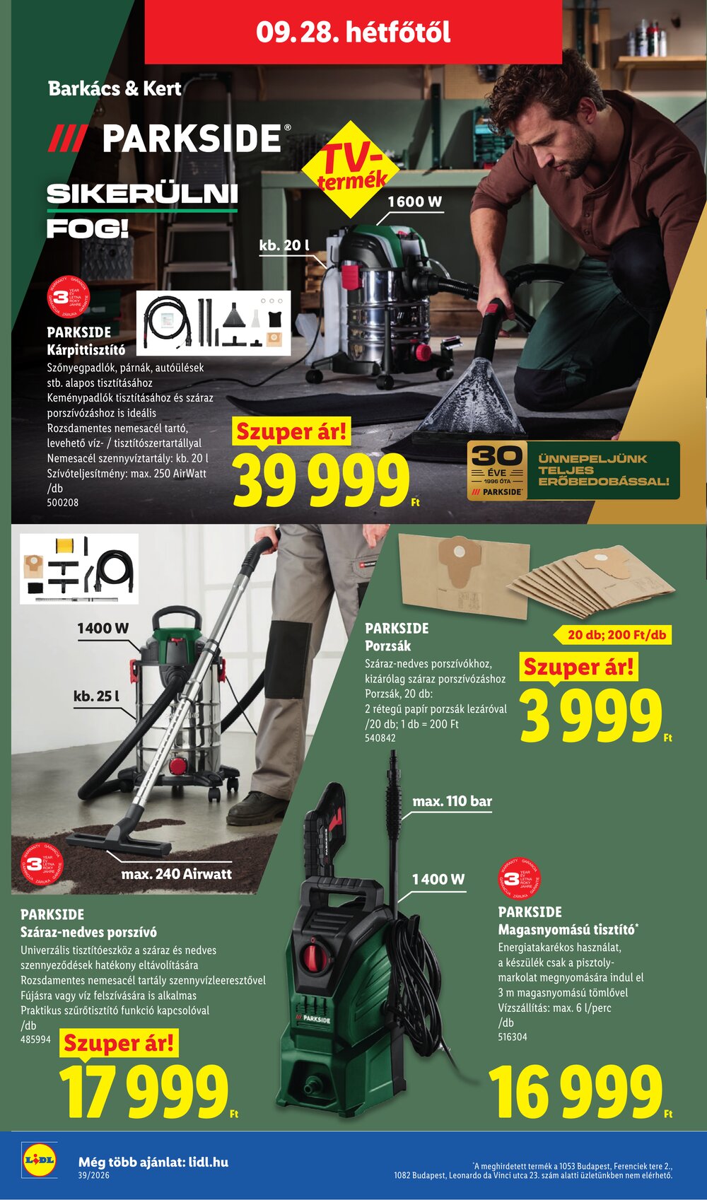 Lidl akciós újság 2026.09.24-től - 40. oldal.