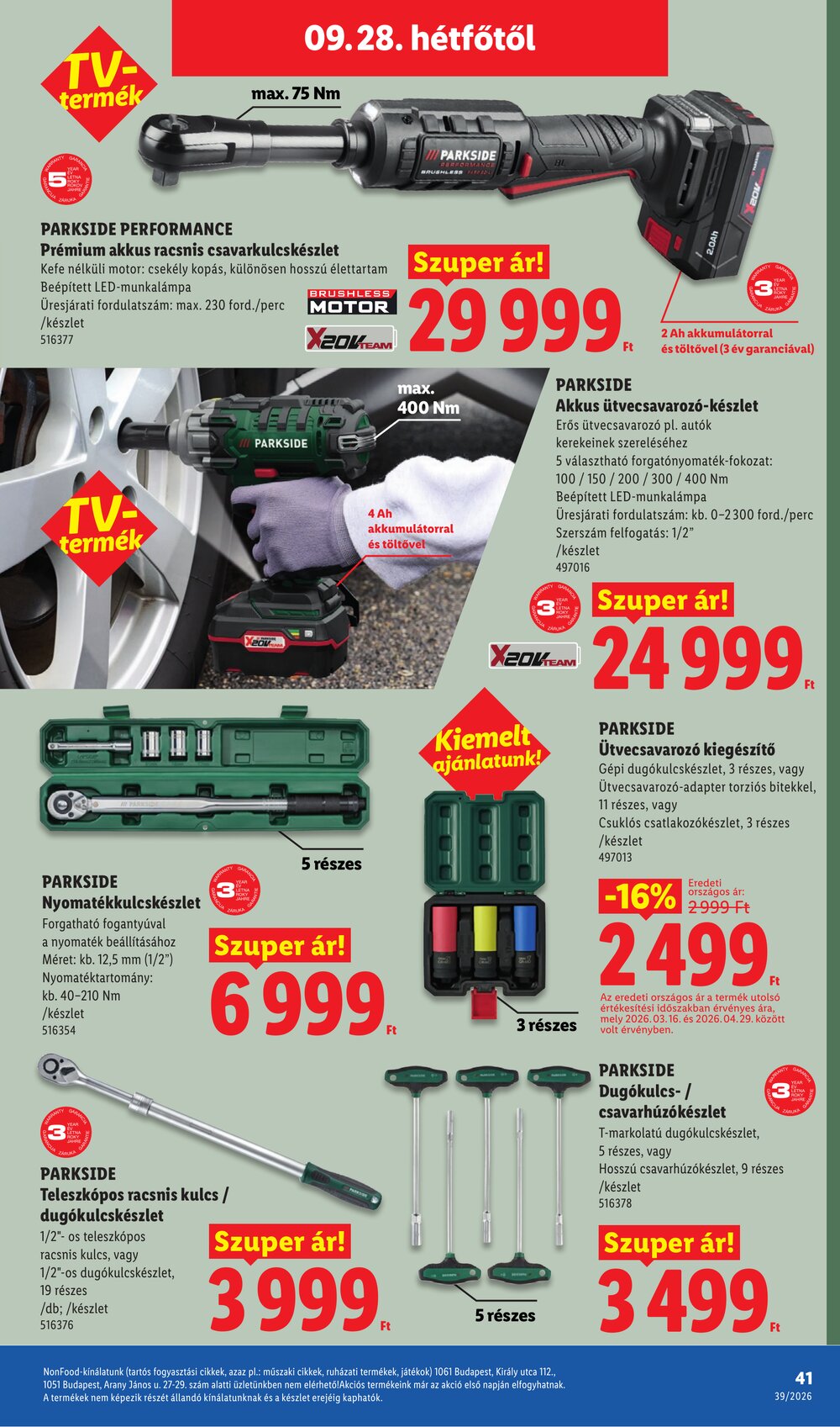 Lidl akciós újság 2026.09.24-től - 41. oldal.