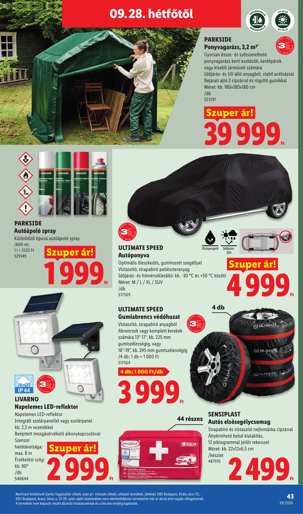 Lidl akciós újság 2026.09.24-től - 43. oldal.