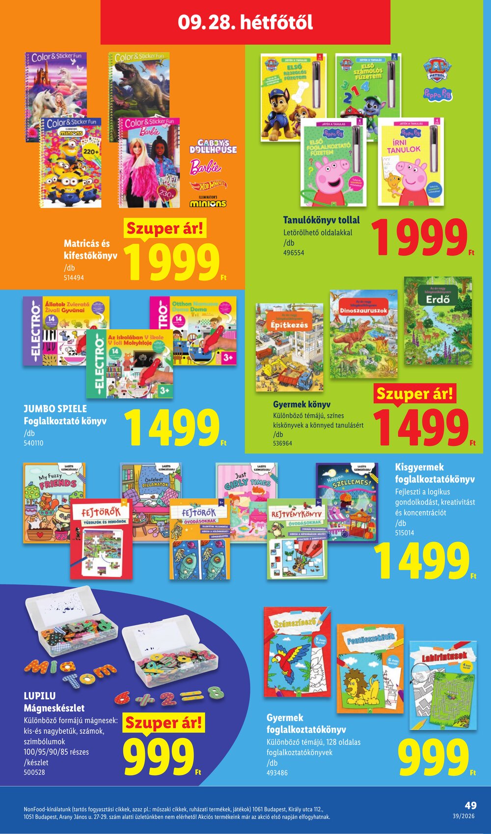 Lidl akciós újság 2026.09.24-től - 49. oldal.