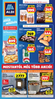 Aldi akciós újság 2026.09.24-től