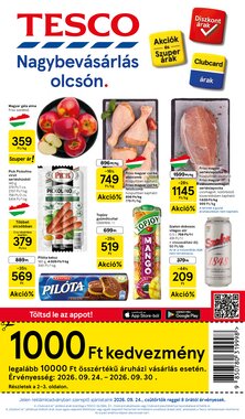 Tesco akciós újság 2026.09.24-től