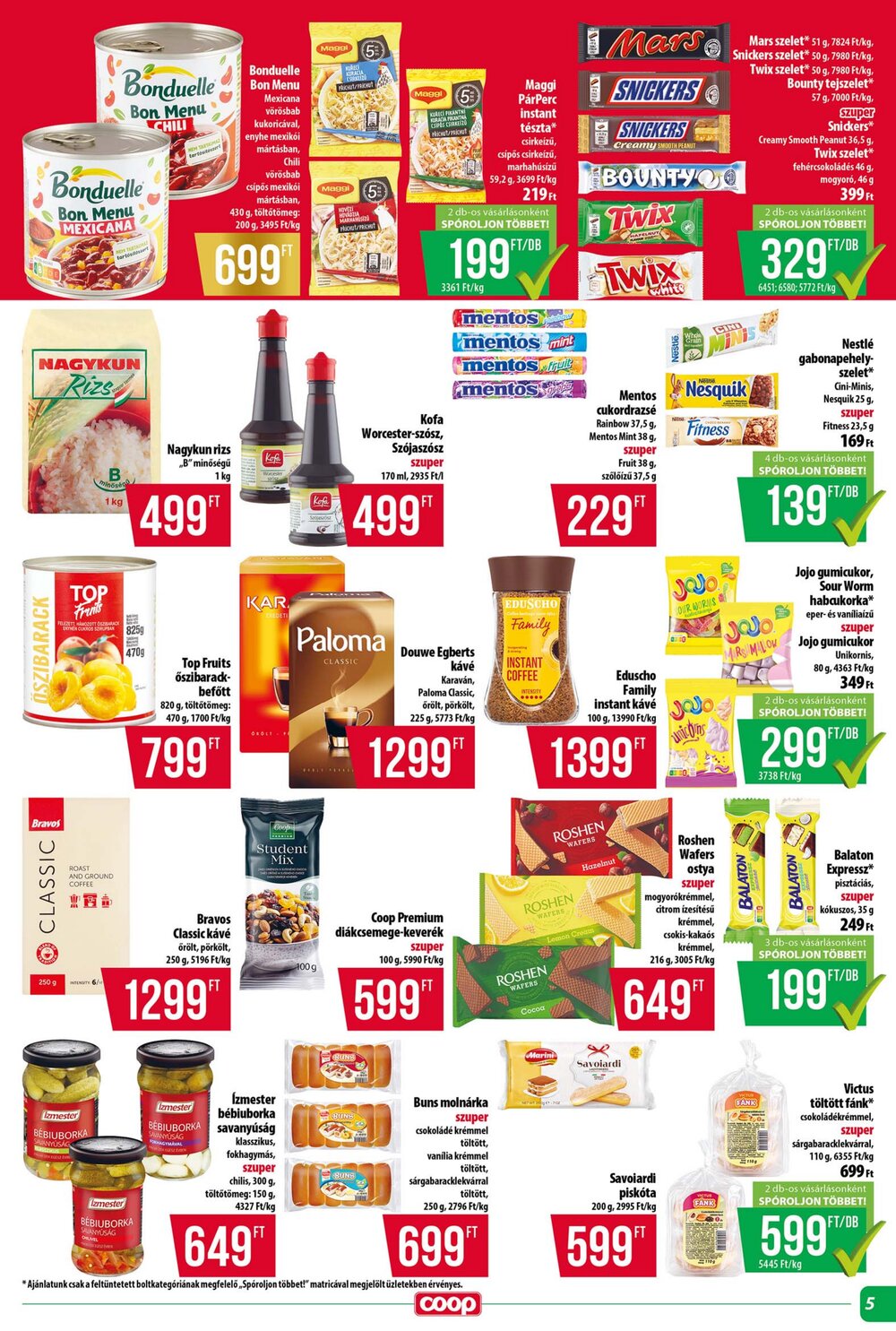 Coop akciós újság 2026.09.24-től - 5. oldal.