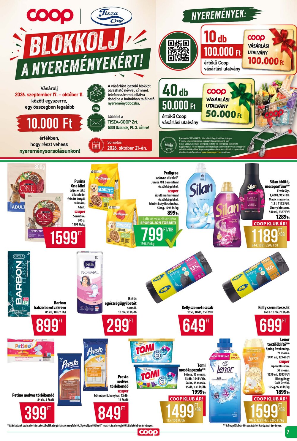 Coop akciós újság 2026.09.24-től - 7. oldal.