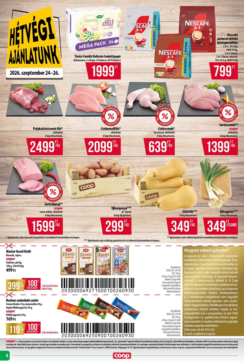 Coop akciós újság 2026.09.24-től - 8. oldal.