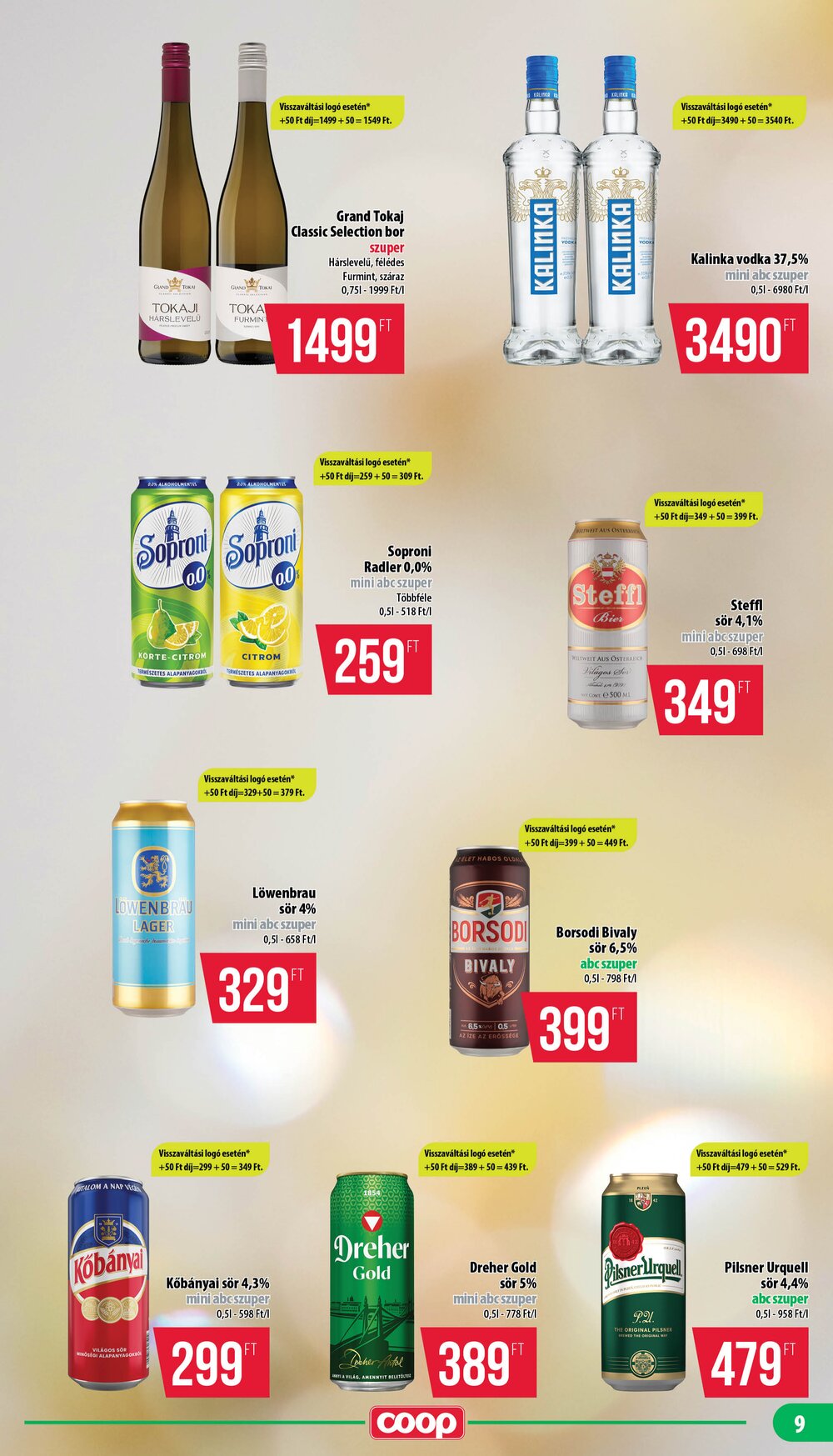 Coop akciós újság 2026.09.24-től - 9. oldal.