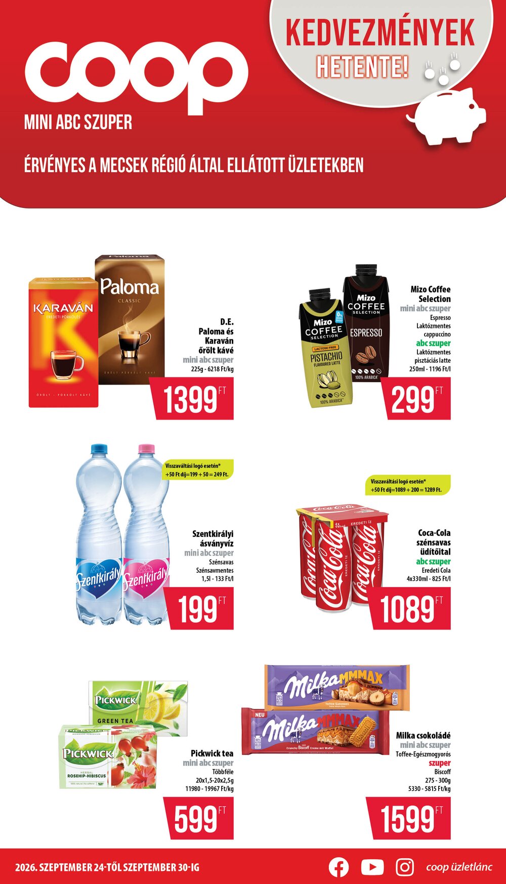 Coop akciós újság 2026.09.24-től - 1. oldal.