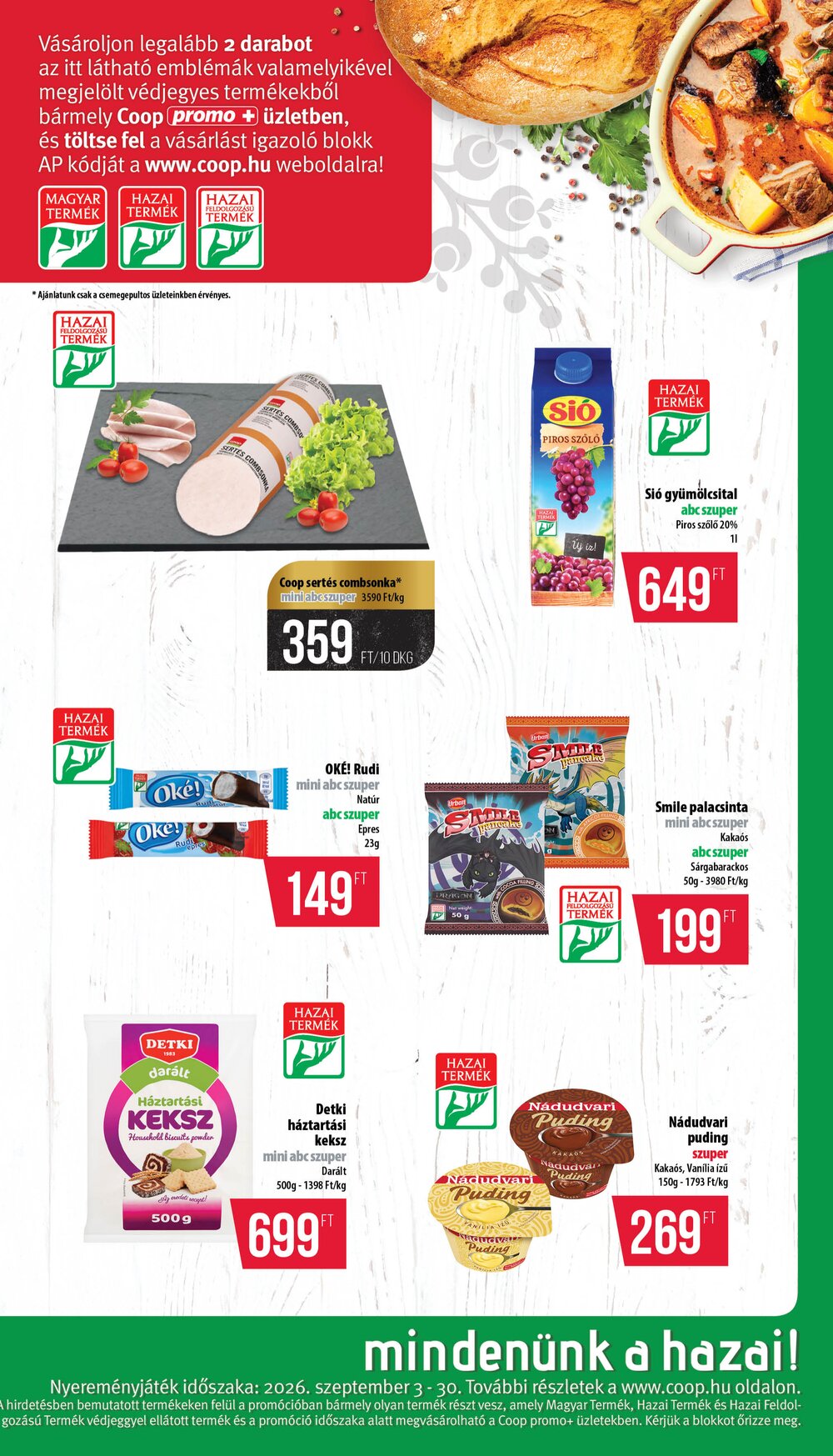 Coop akciós újság 2026.09.24-től - 7. oldal.