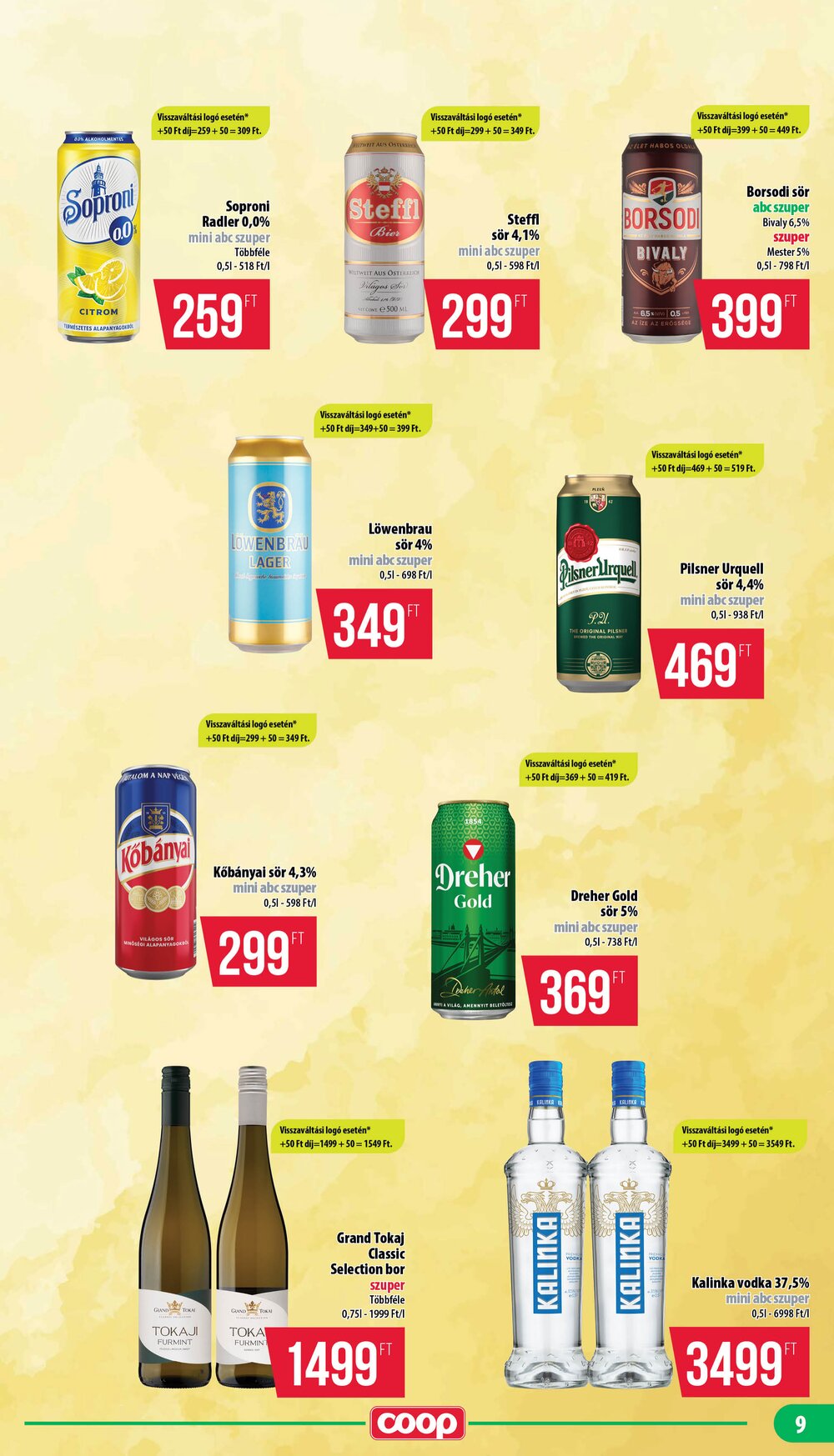 Coop akciós újság 2026.09.24-től - 9. oldal.