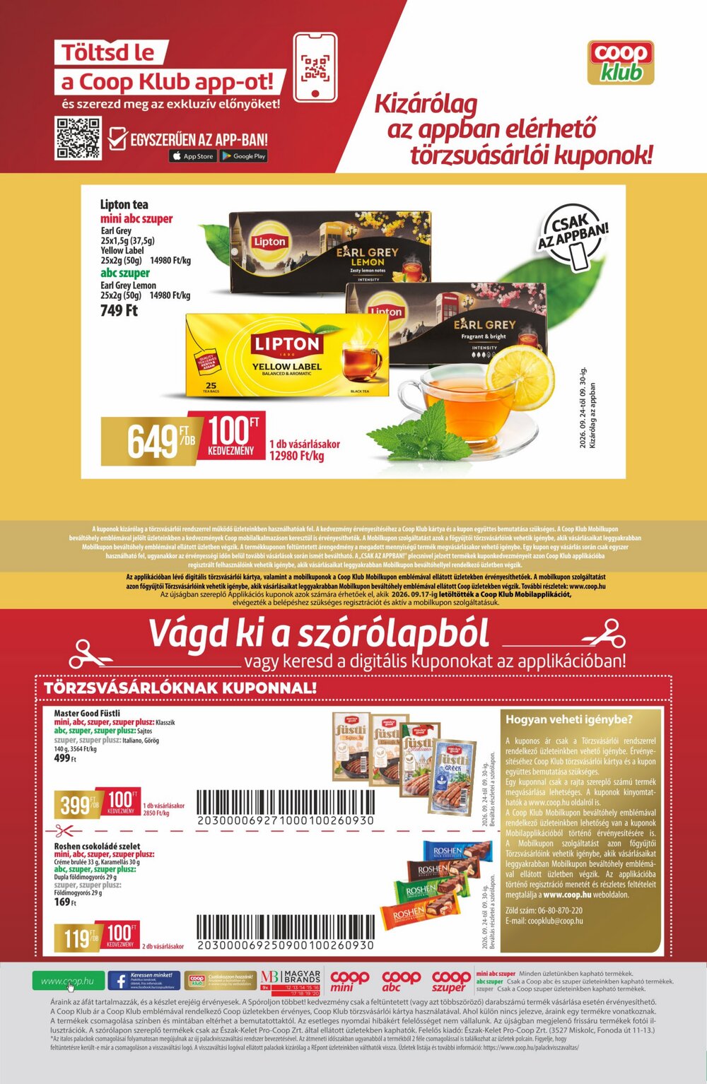 Coop akciós újság 2026.09.24-től - 12. oldal.