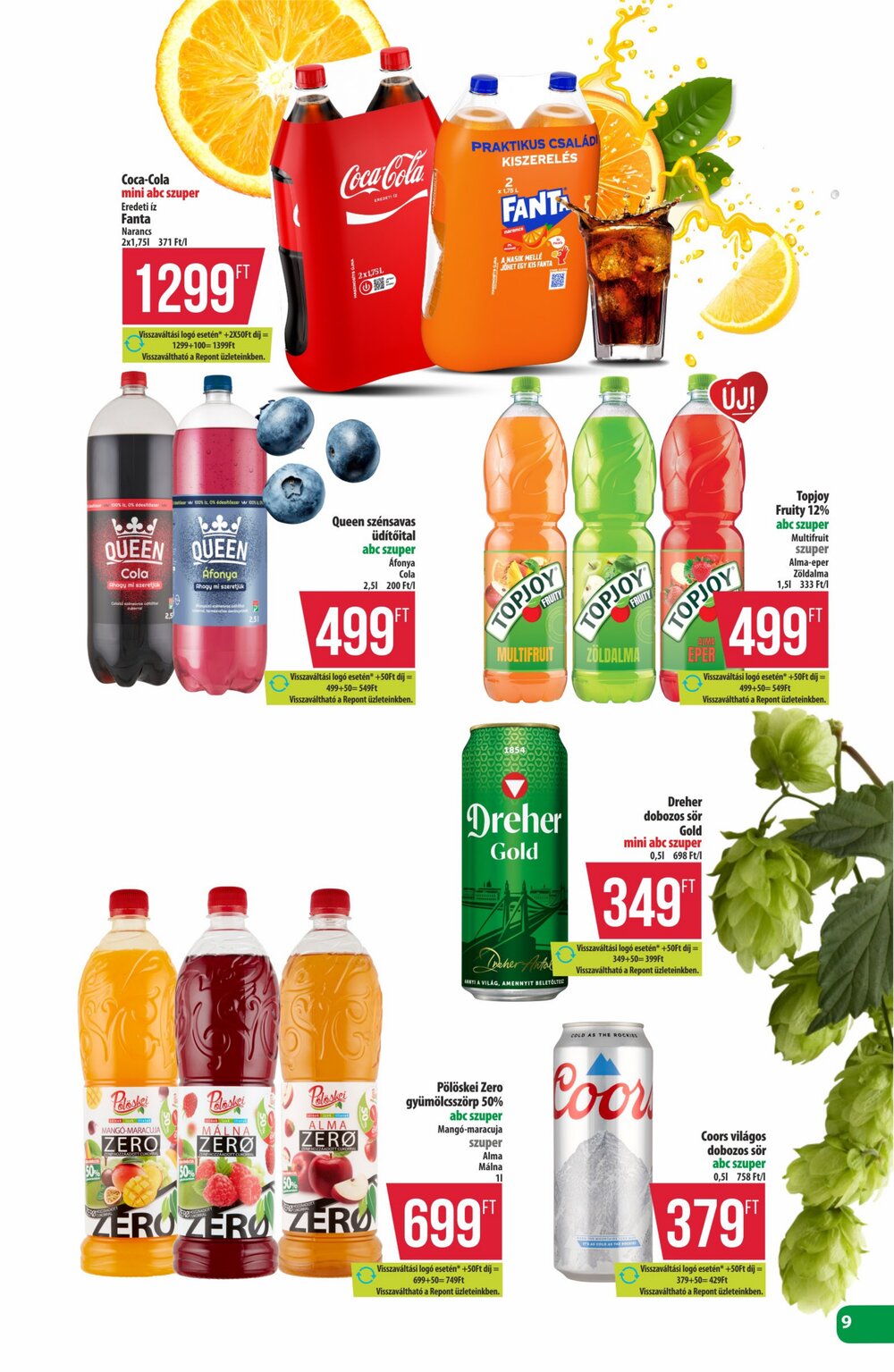 Coop akciós újság 2026.09.24-től - 9. oldal.