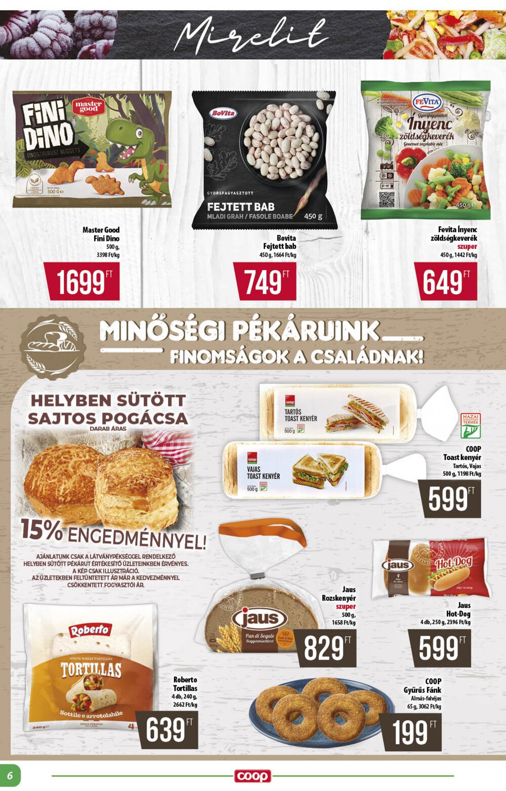 Coop akciós újság 2026.09.24-től - 6. oldal.