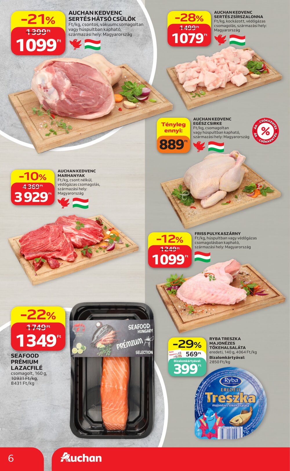 Auchan akciós újság 2026.09.24-től - 6. oldal.