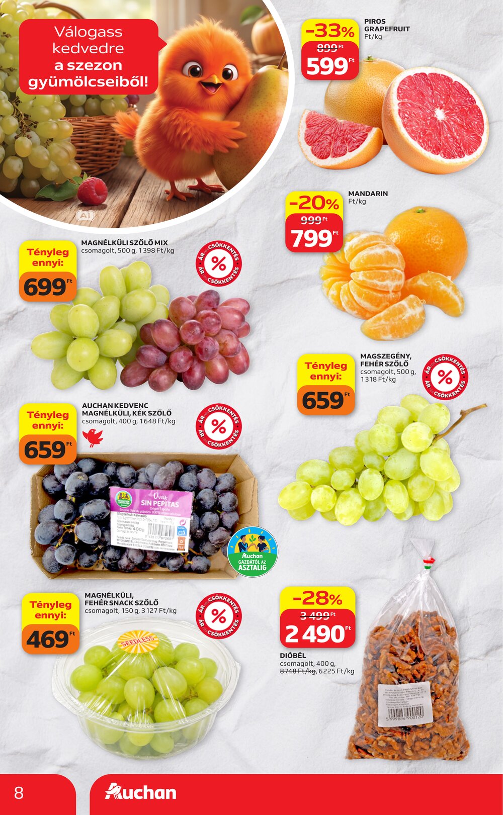 Auchan akciós újság 2026.09.24-től - 8. oldal.