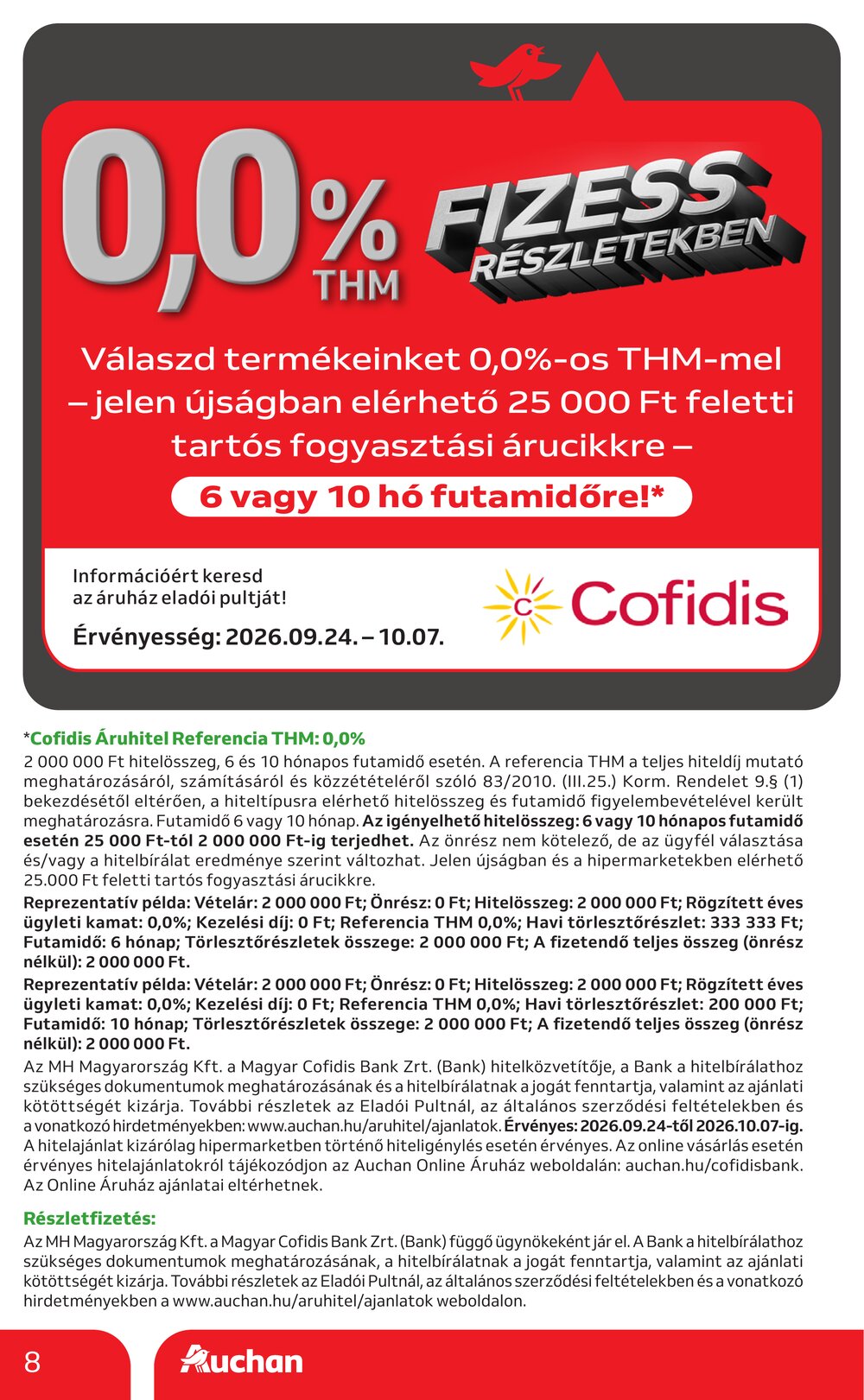 Auchan akciós újság 2026.09.24-től - 8. oldal.