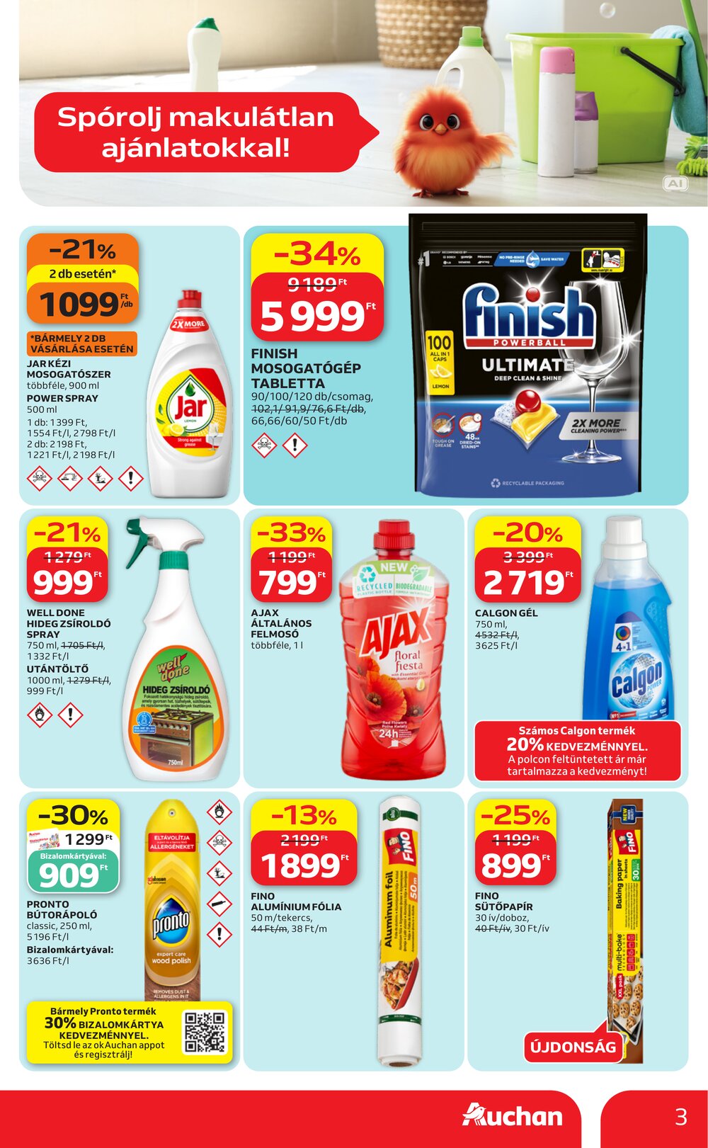 Auchan akciós újság 2026.09.24-től - 3. oldal.