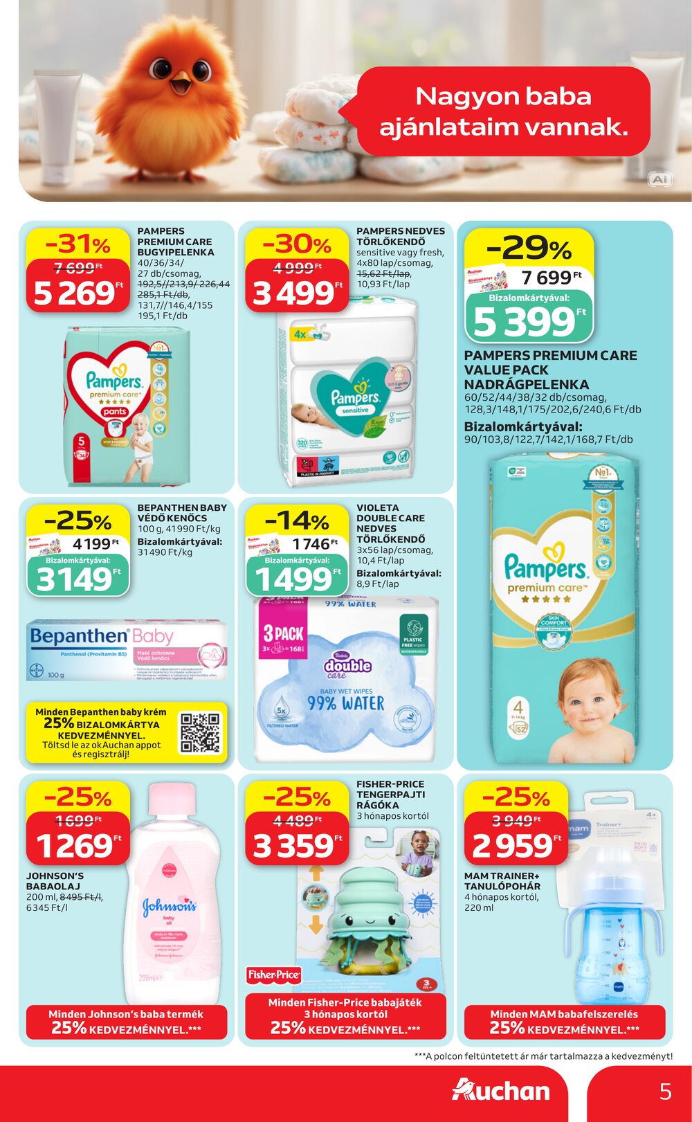 Auchan akciós újság 2026.09.24-től - 5. oldal.