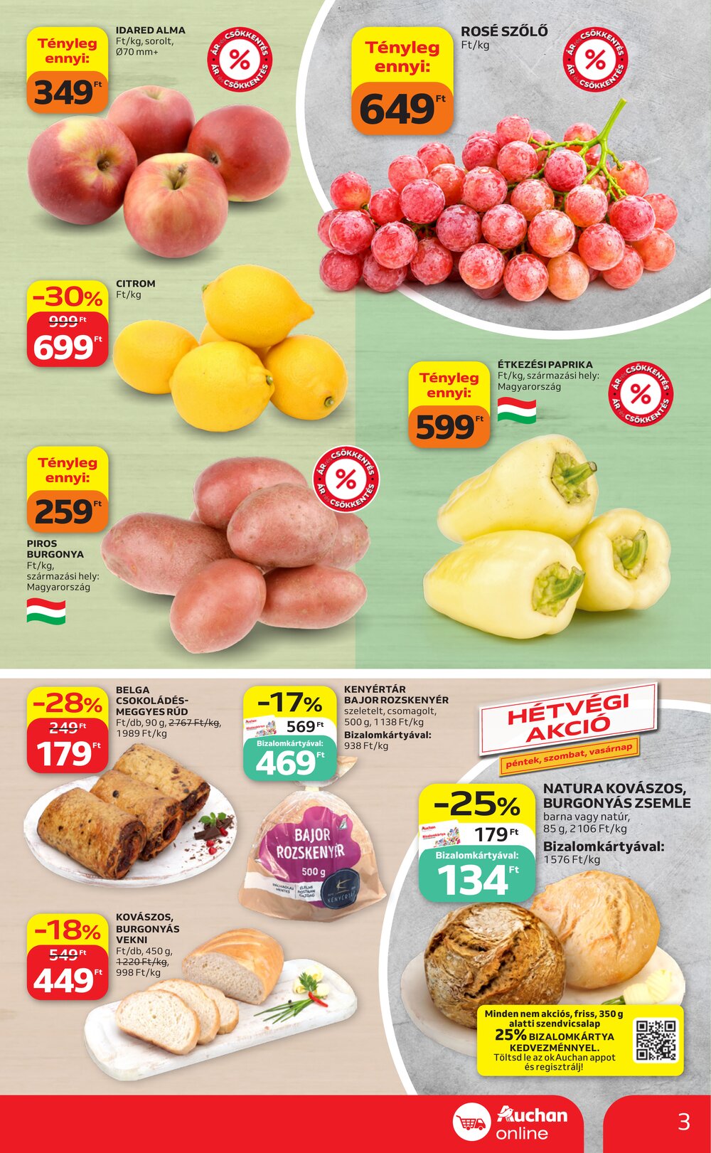 Auchan akciós újság 2026.09.24-től - 3. oldal.