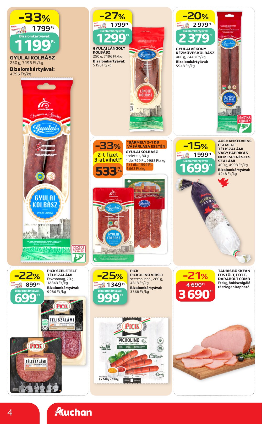 Auchan akciós újság 2026.09.24-től - 4. oldal.