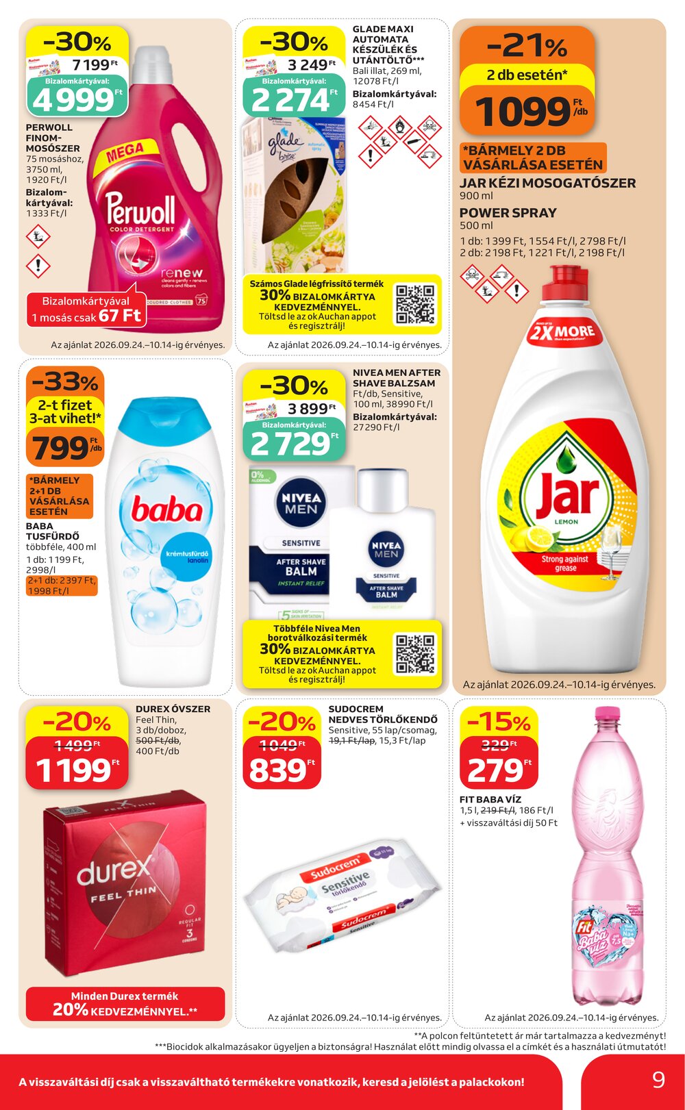 Auchan akciós újság 2026.09.24-től - 9. oldal.