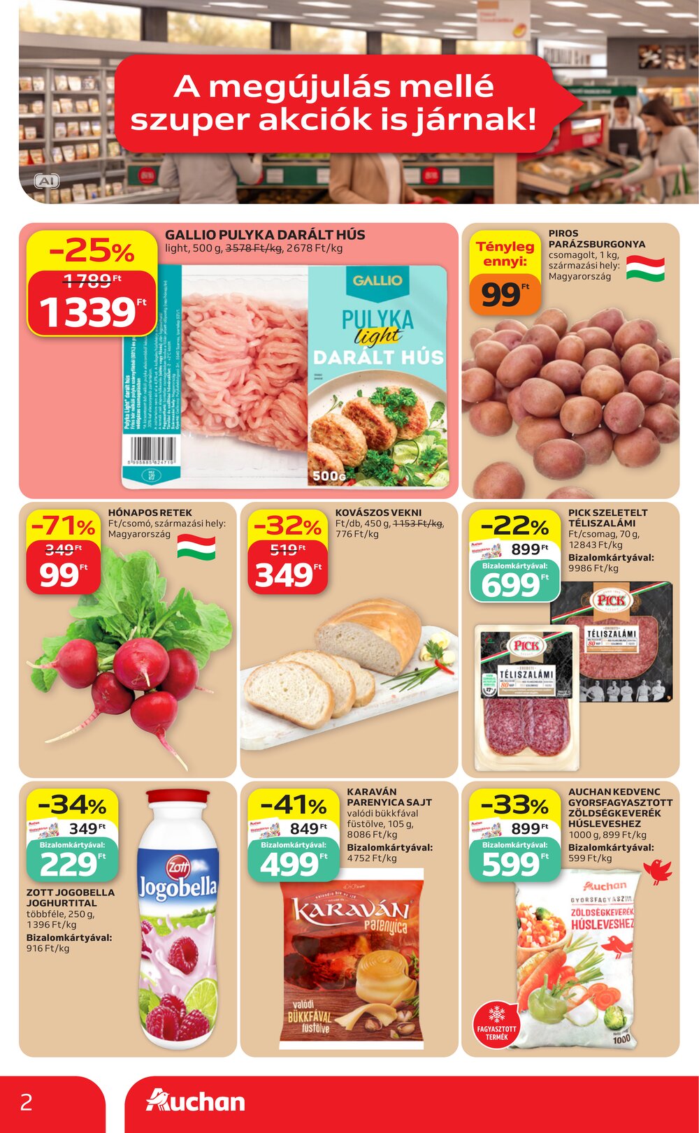 Auchan akciós újság 2026.09.24-től - 2. oldal.