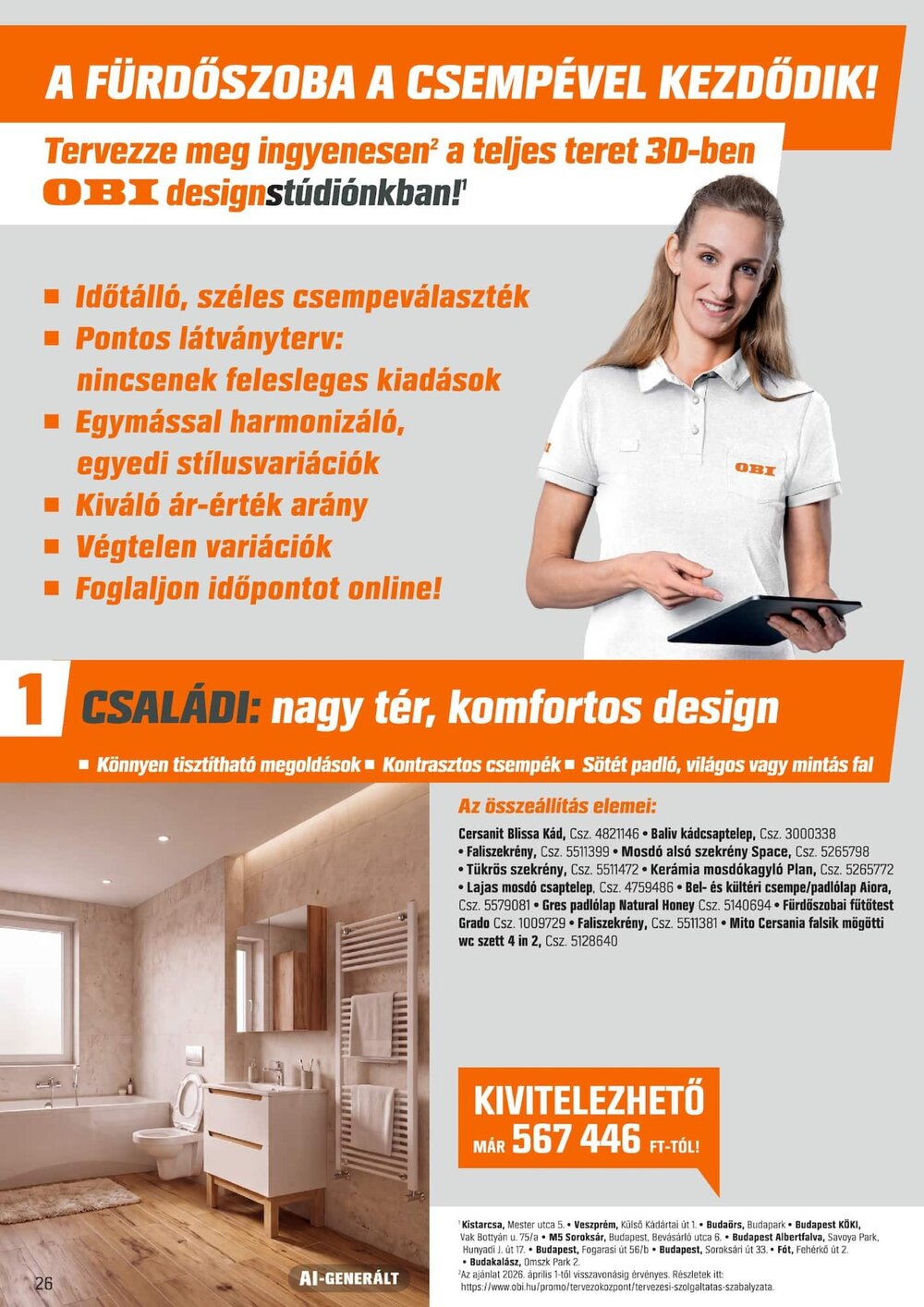 OBI akciós újság 2026.09.29-től - 26. oldal.