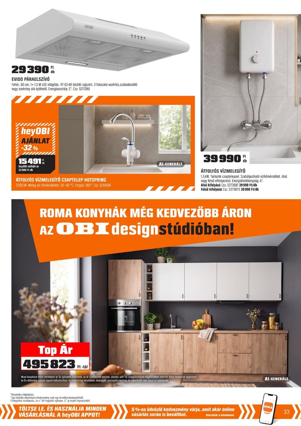 OBI akciós újság 2026.09.29-től - 33. oldal.