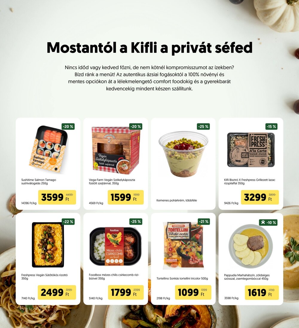 Kifli.hu akciós újság 2026.09.29-től - 13. oldal.