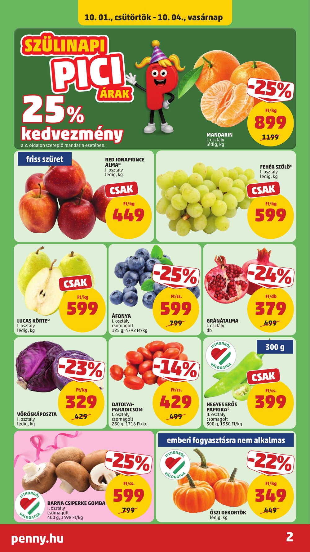 Penny Market akciós újság 2026.10.01-től - 2. oldal.