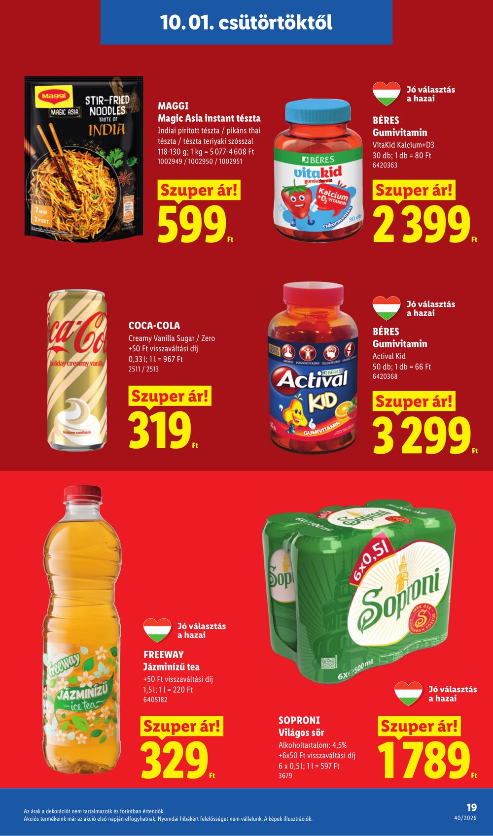 Lidl akciós újság 2026.10.01-től - 19. oldal.