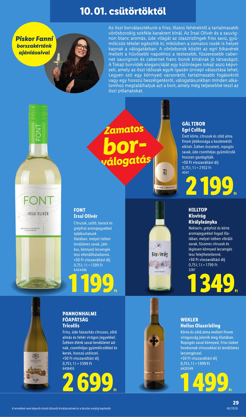 Lidl akciós újság 2026.10.01-től - 29. oldal.