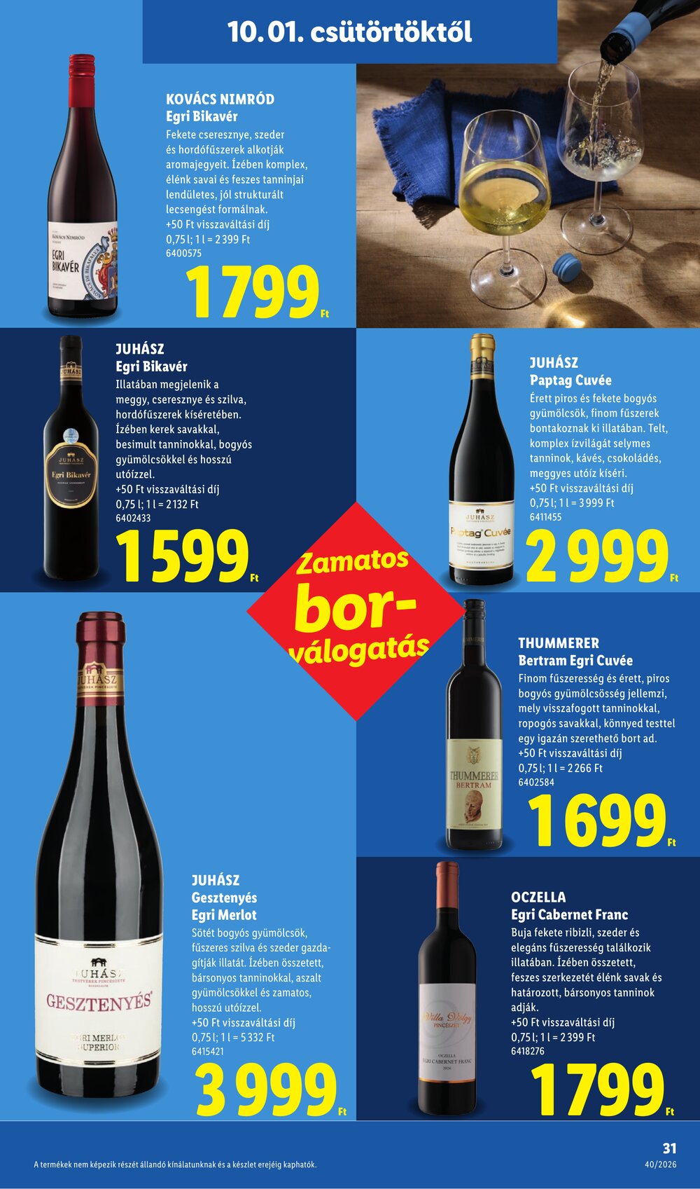Lidl akciós újság 2026.10.01-től - 31. oldal.