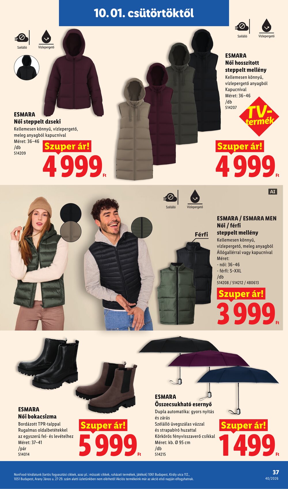 Lidl akciós újság 2026.10.01-től - 37. oldal.