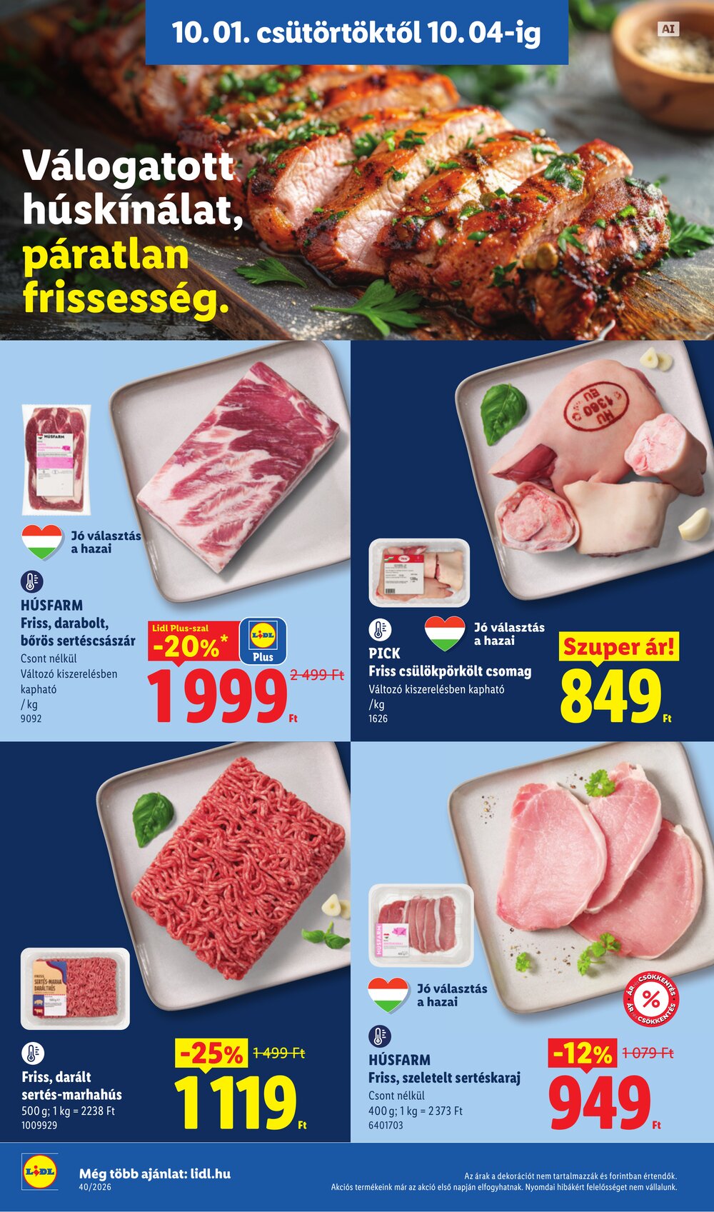 Lidl akciós újság 2026.10.01-től - 4. oldal.