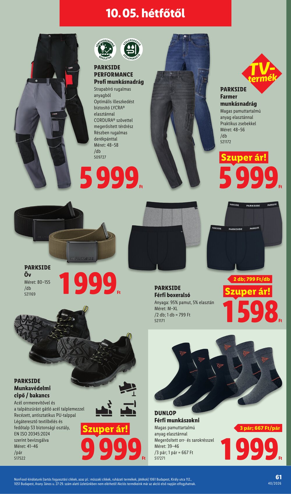 Lidl akciós újság 2026.10.01-től - 61. oldal.