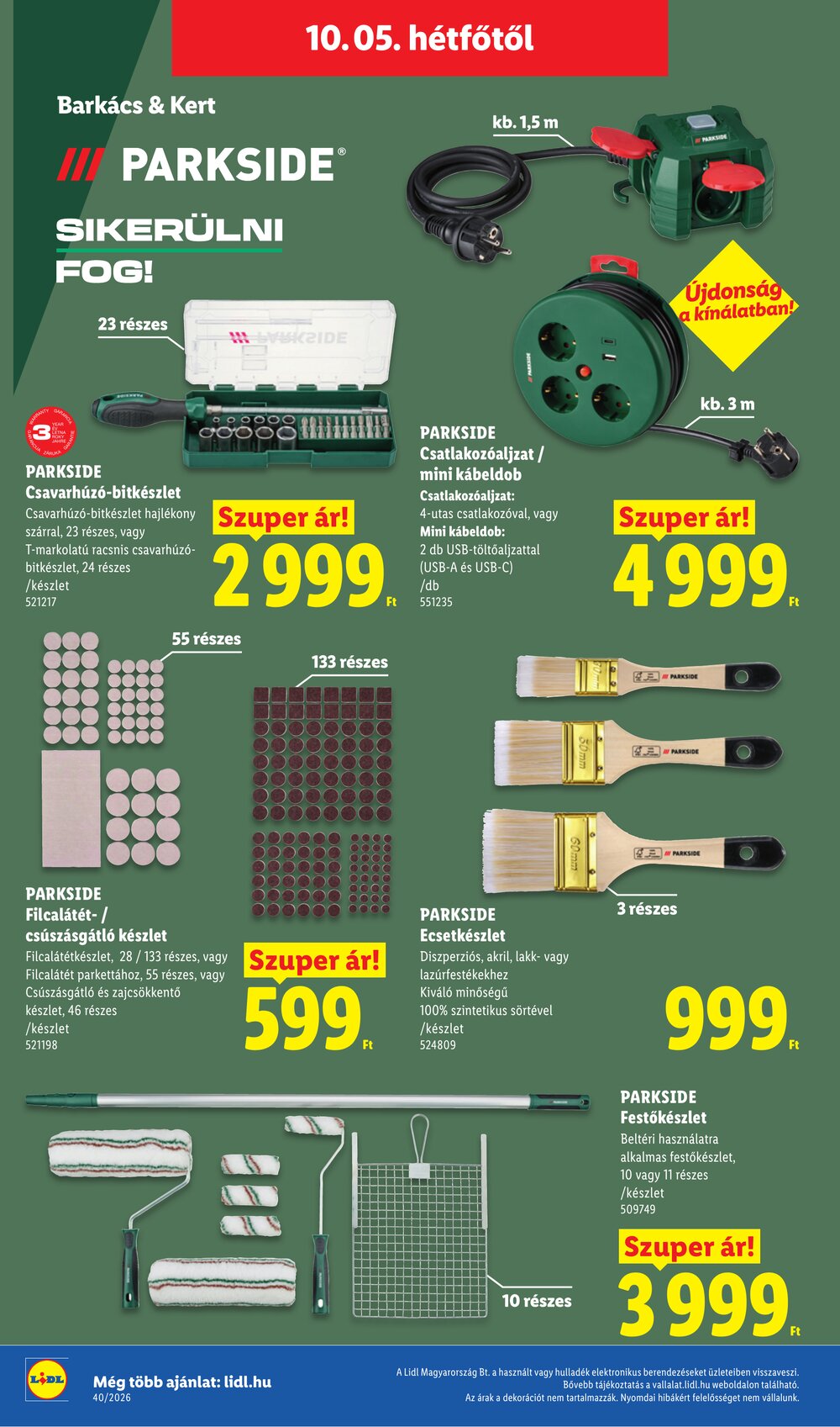 Lidl akciós újság 2026.10.01-től - 62. oldal.