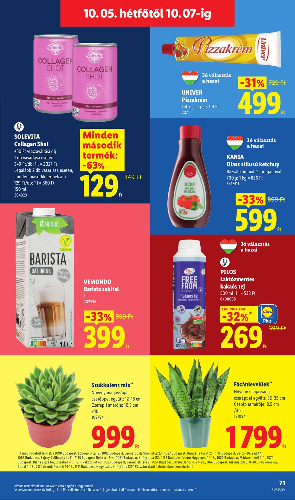 Lidl akciós újság 2026.10.01-től - 71. oldal.