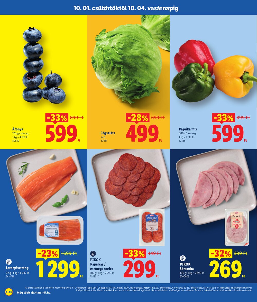 Lidl akciós újság 2026.10.01-től - 2. oldal.