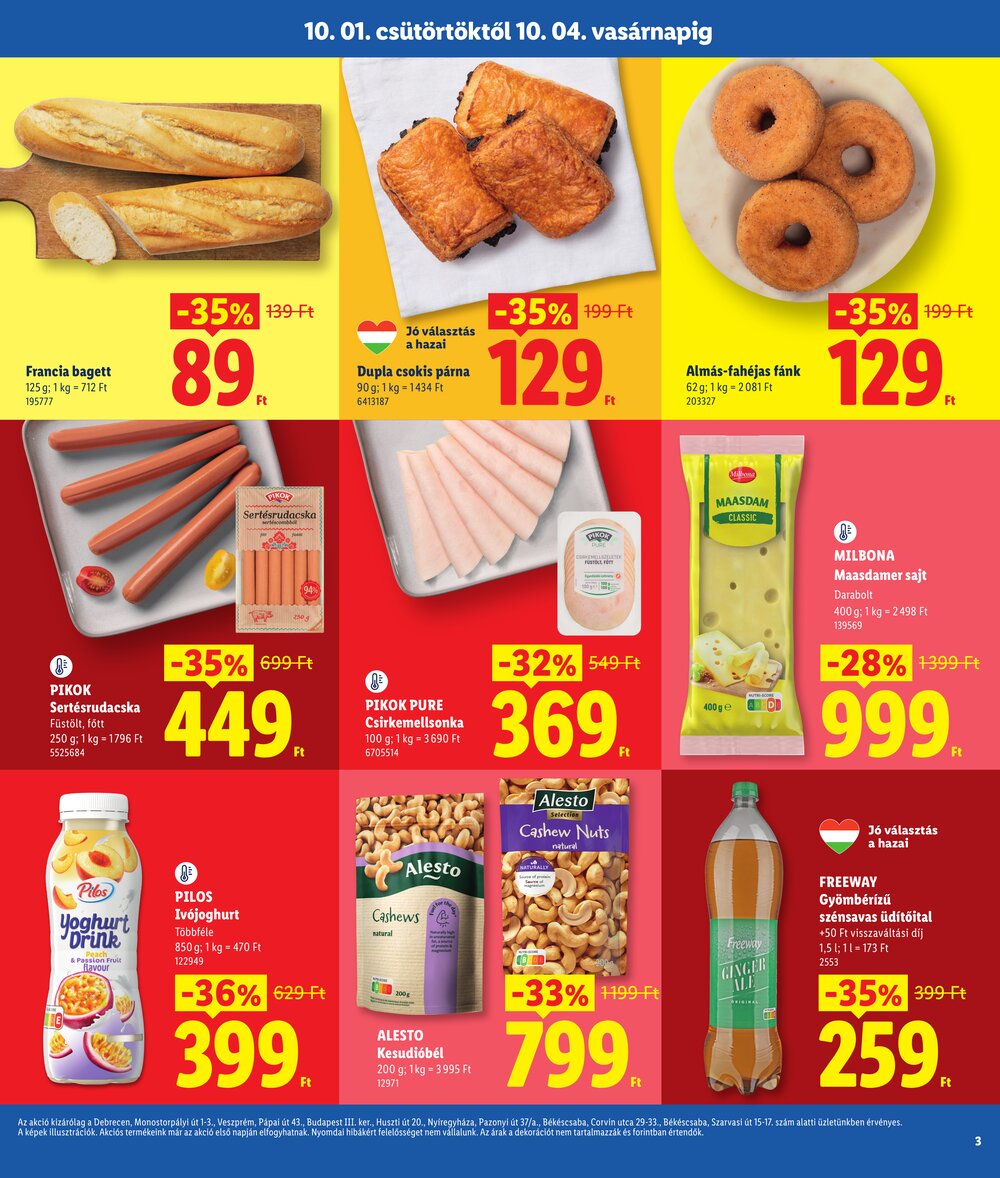 Lidl akciós újság 2026.10.01-től - 3. oldal.