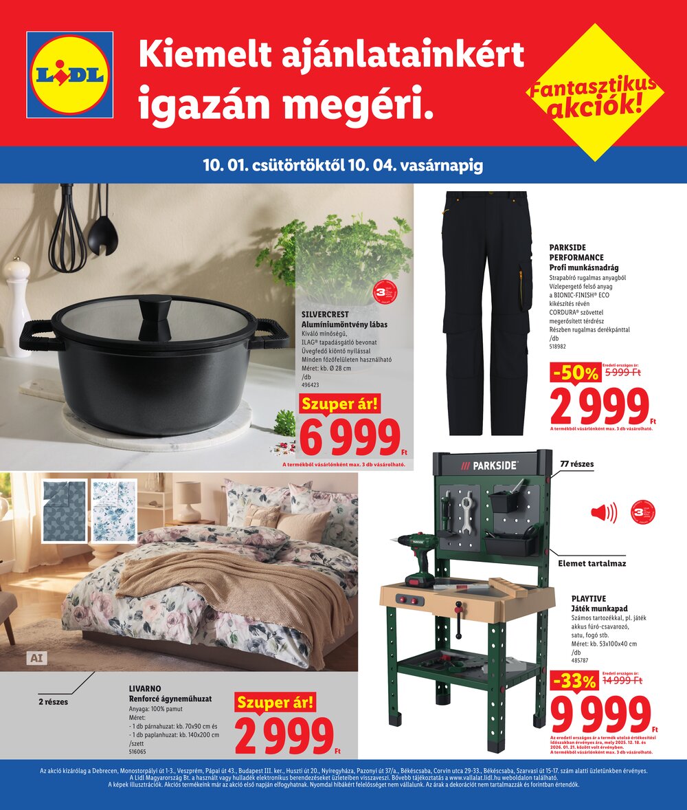 Lidl akciós újság 2026.10.01-től - 4. oldal.
